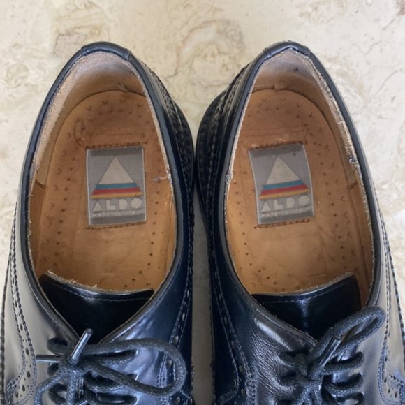Aldo Romano Sicari Leather Wingtip Brogues Made in Italy - Picture 8 of 11
